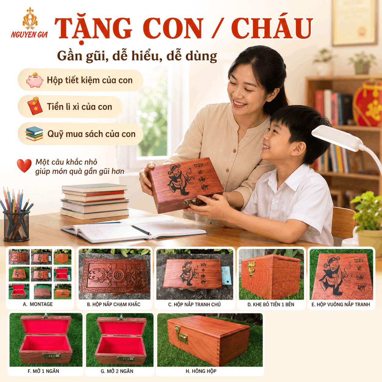 Tặng Hộp Đựng Tiền N&ecirc;n Ghi G&igrave;, Khắc G&igrave; Để M&oacute;n Qu&agrave; C&oacute; &Yacute; Nghĩa Hơn?