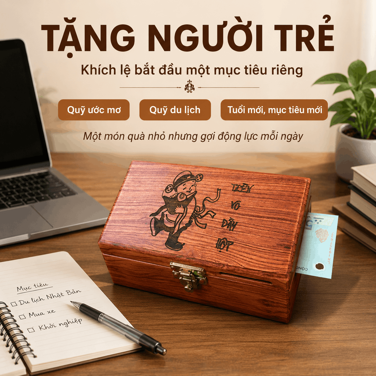 Tặng Hộp Đựng Tiền N&ecirc;n Ghi G&igrave;, Khắc G&igrave; Để M&oacute;n Qu&agrave; C&oacute; &Yacute; Nghĩa Hơn?