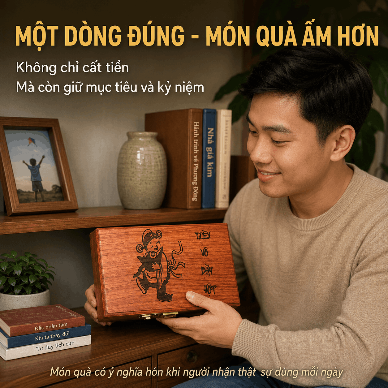 Tặng Hộp Đựng Tiền N&ecirc;n Ghi G&igrave;, Khắc G&igrave; Để M&oacute;n Qu&agrave; C&oacute; &Yacute; Nghĩa Hơn?