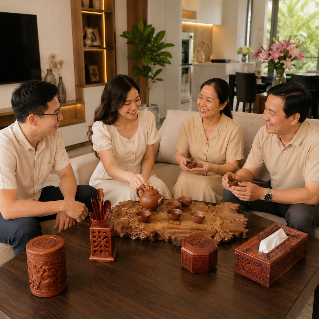 G&oacute;c tr&agrave; nhỏ tại nh&agrave; n&ecirc;n chọn khay tr&agrave; như thế n&agrave;o?