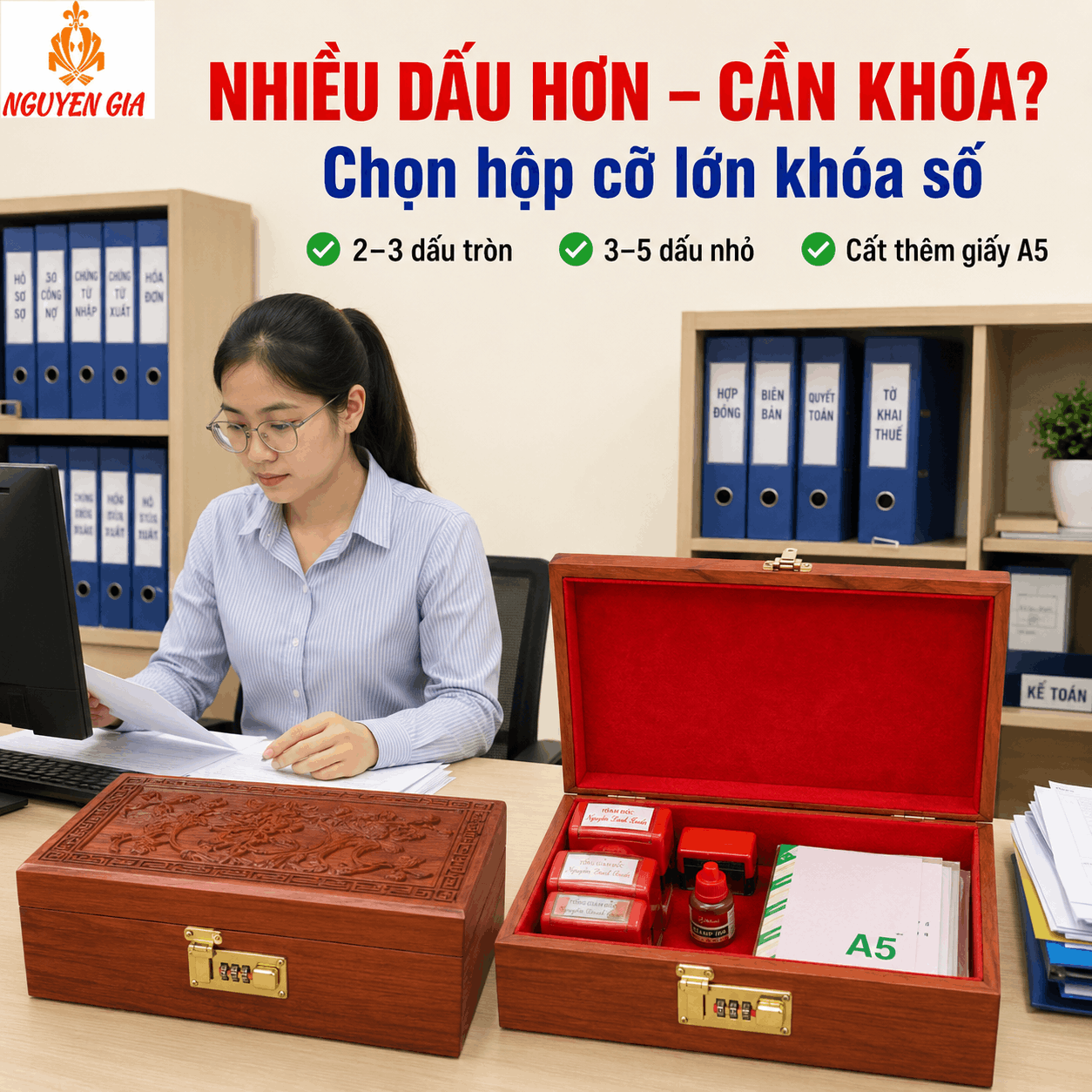 Hộp Đựng Con Dấu C&ocirc;ng Ty N&ecirc;n Chọn Loại N&agrave;o?