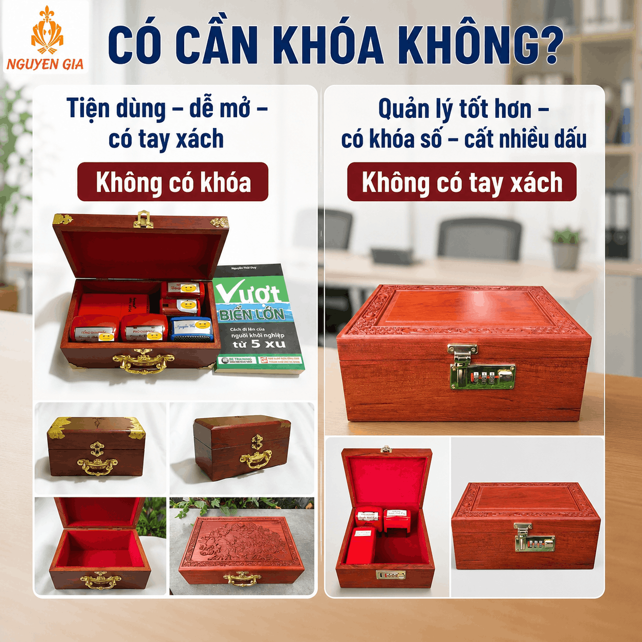 Hộp Đựng Con Dấu C&ocirc;ng Ty N&ecirc;n Chọn Loại N&agrave;o?