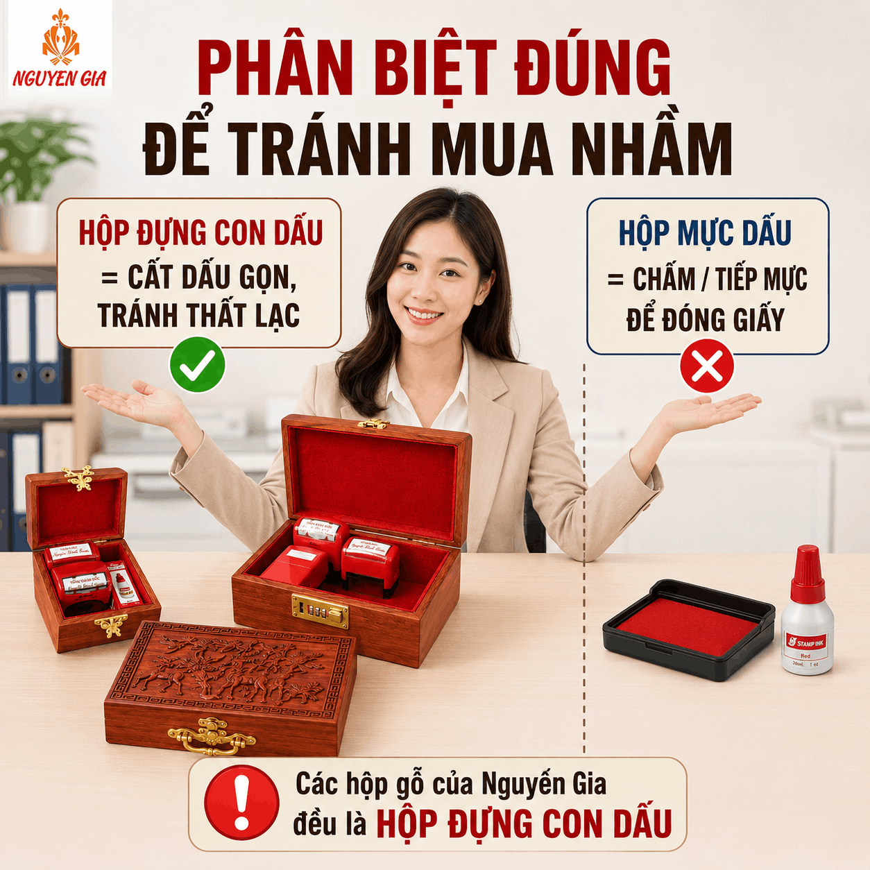 Hộp Đựng Con Dấu Và Hộp Mực Dấu Khác Nhau Thế Nào?