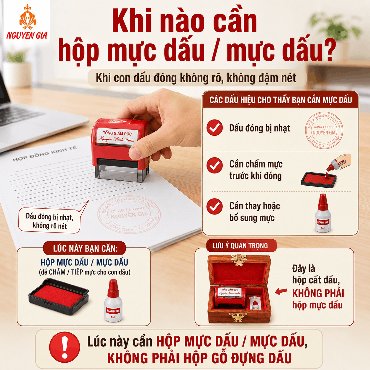 Hộp Đựng Con Dấu Và Hộp Mực Dấu Khác Nhau Thế Nào?