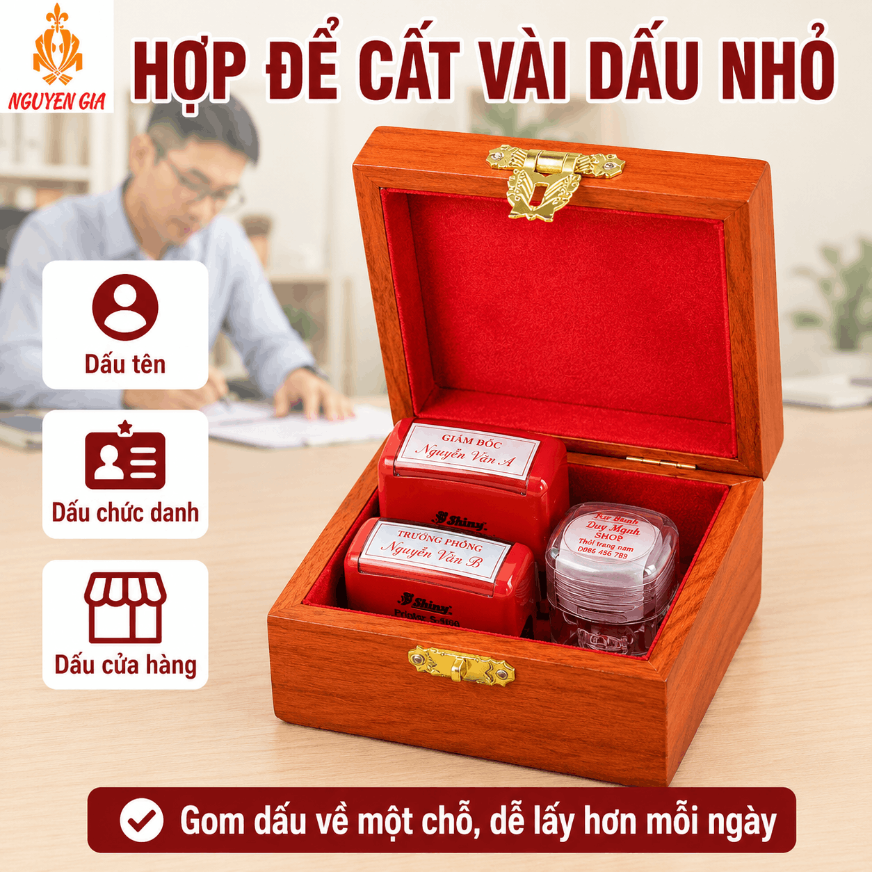 Hộp Đựng Dấu Công Ty Nhỏ Gọn Phù Hợp Với Ai?