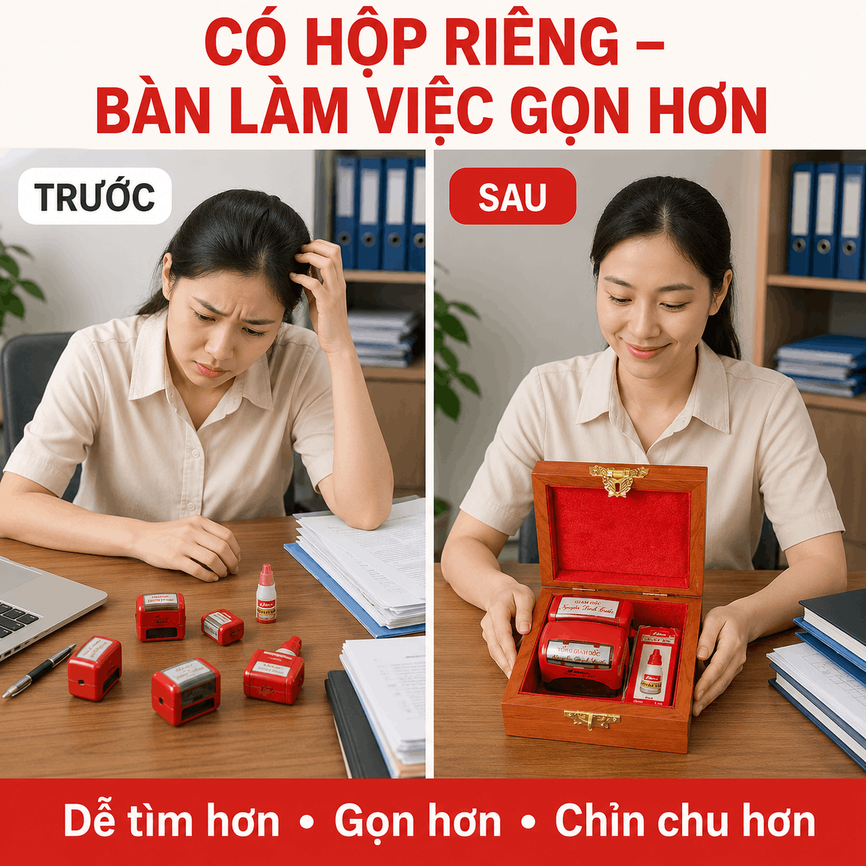 Hộp Đựng Dấu Công Ty Nhỏ Gọn Phù Hợp Với Ai?