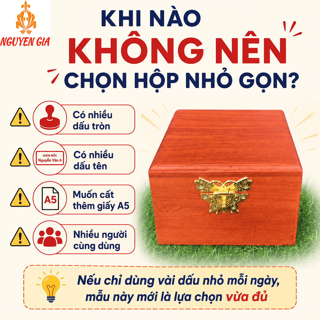 Hộp Đựng Dấu Công Ty Nhỏ Gọn Phù Hợp Với Ai?