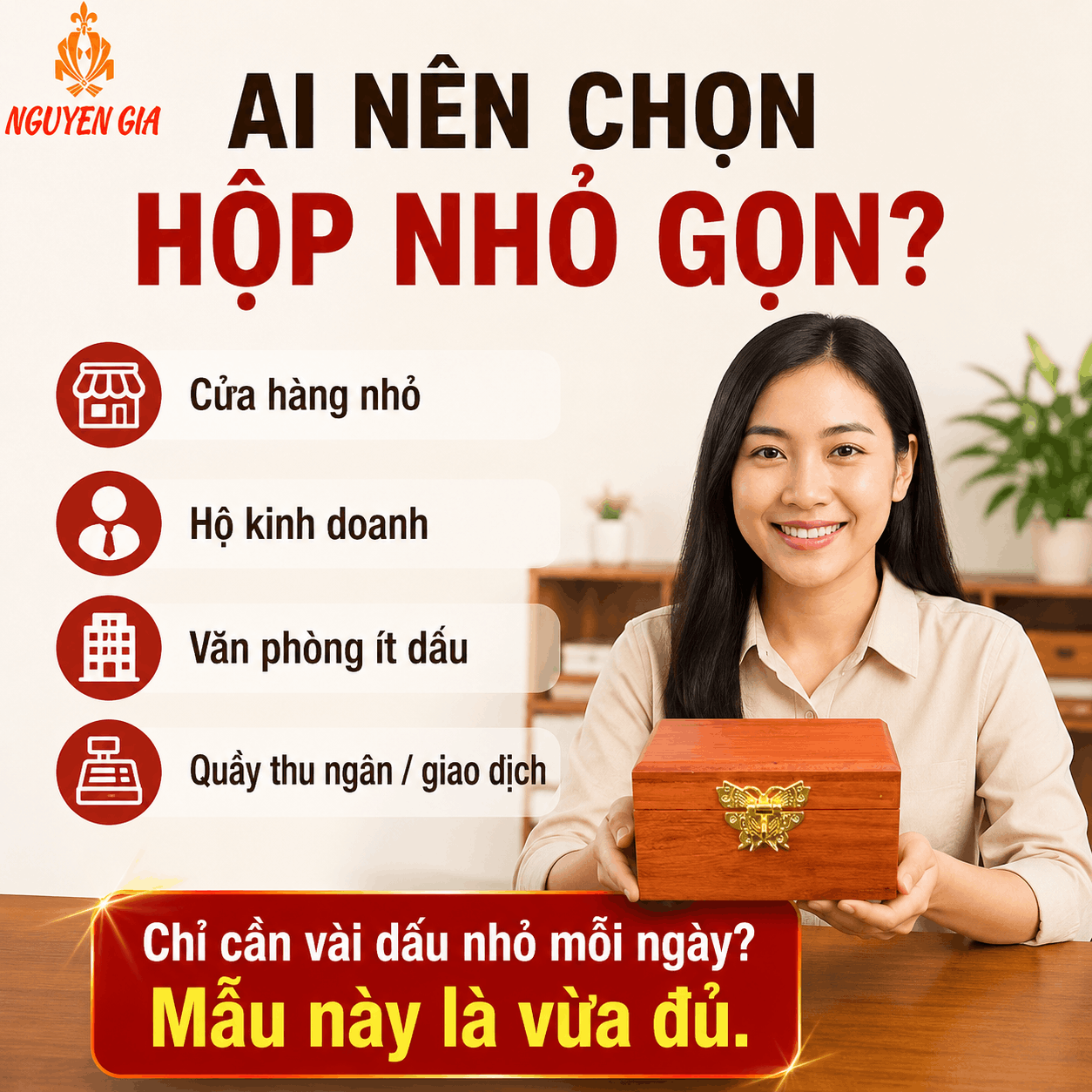 Hộp Đựng Dấu Công Ty Nhỏ Gọn Phù Hợp Với Ai?