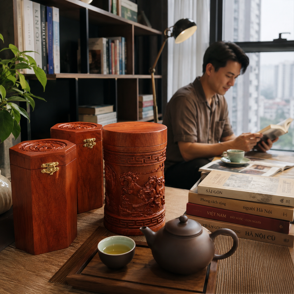 Hộp đựng tr&agrave; gỗ c&oacute; g&igrave; hay hơn hộp tr&agrave; th&ocirc;ng thường?