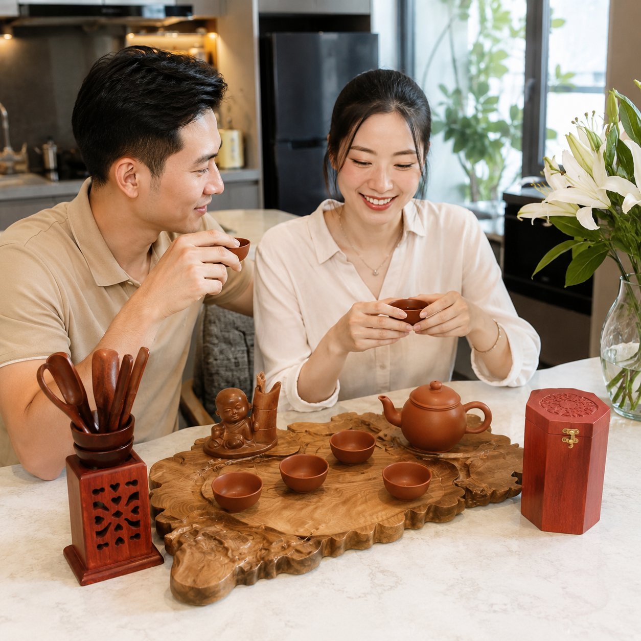 Hộp đựng tr&agrave; gỗ c&oacute; g&igrave; hay hơn hộp tr&agrave; th&ocirc;ng thường?