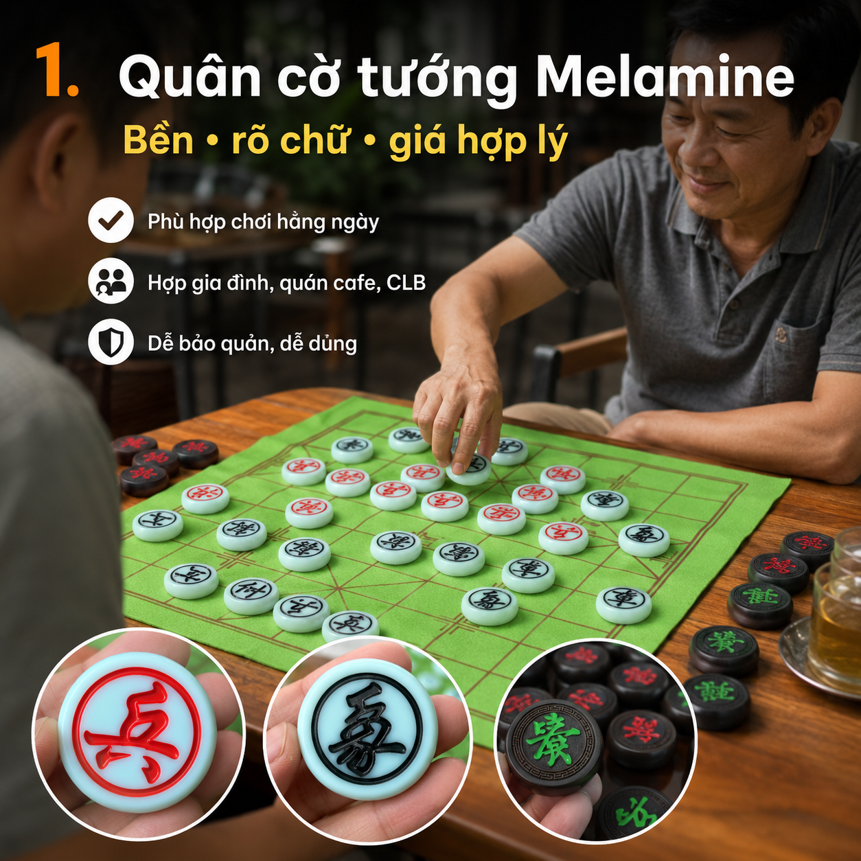 Qu&acirc;n Cờ Tướng Đẹp: Gợi &Yacute; C&aacute;c Mẫu Đ&aacute;ng Chọn V&agrave; C&aacute;ch Phối Với B&agrave;n Cờ
