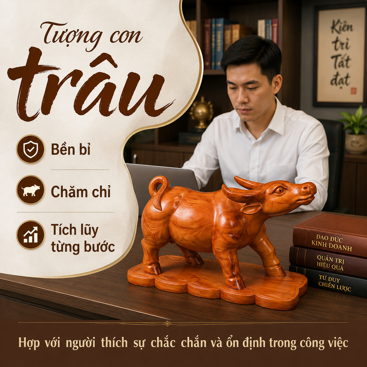 Tượng Để Bàn Làm Việc: Gợi Ý Mẫu Tượng Gỗ Phù Hợp, Ý Nghĩa