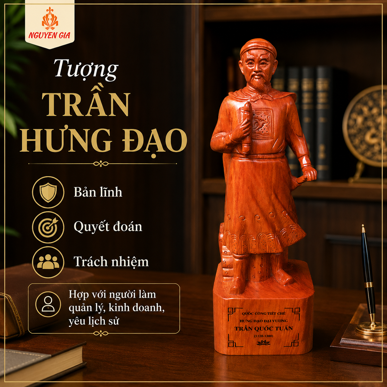 Tượng Để Bàn Làm Việc: Gợi Ý Mẫu Tượng Gỗ Phù Hợp, Ý Nghĩa