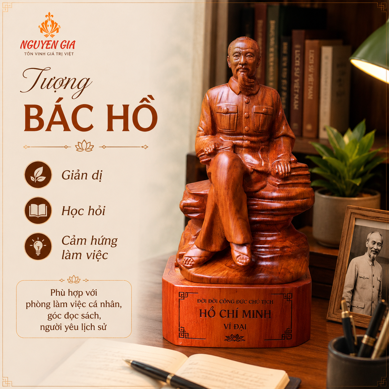 Tượng Để Bàn Làm Việc: Gợi Ý Mẫu Tượng Gỗ Phù Hợp, Ý Nghĩa