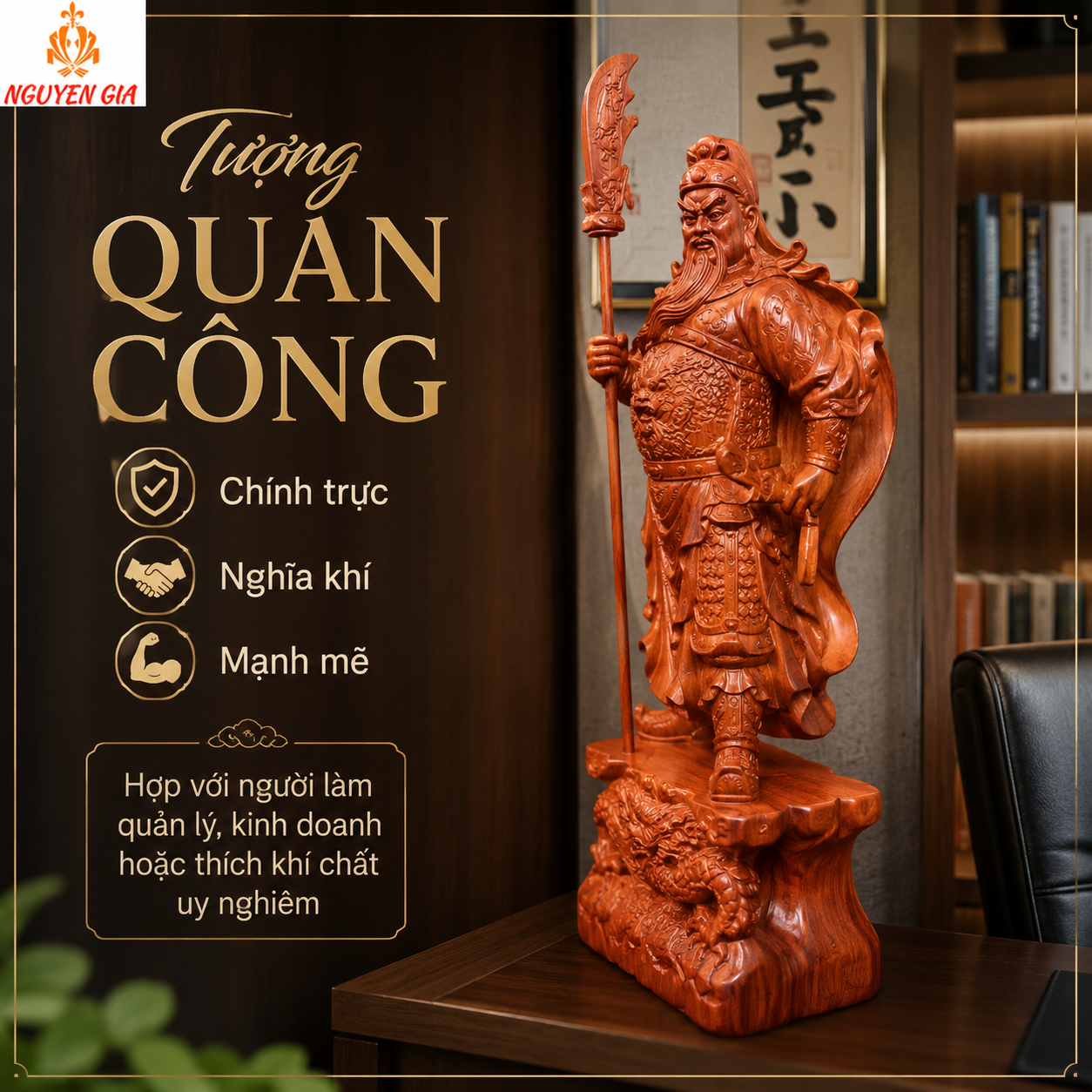 Tượng Để Bàn Làm Việc: Gợi Ý Mẫu Tượng Gỗ Phù Hợp, Ý Nghĩa