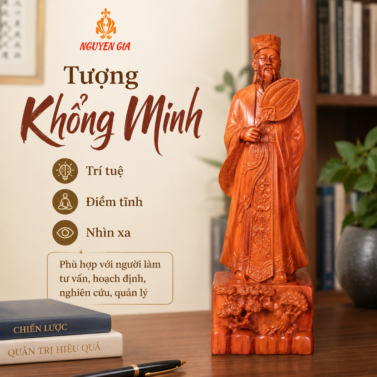 Tượng Để Bàn Làm Việc: Gợi Ý Mẫu Tượng Gỗ Phù Hợp, Ý Nghĩa
