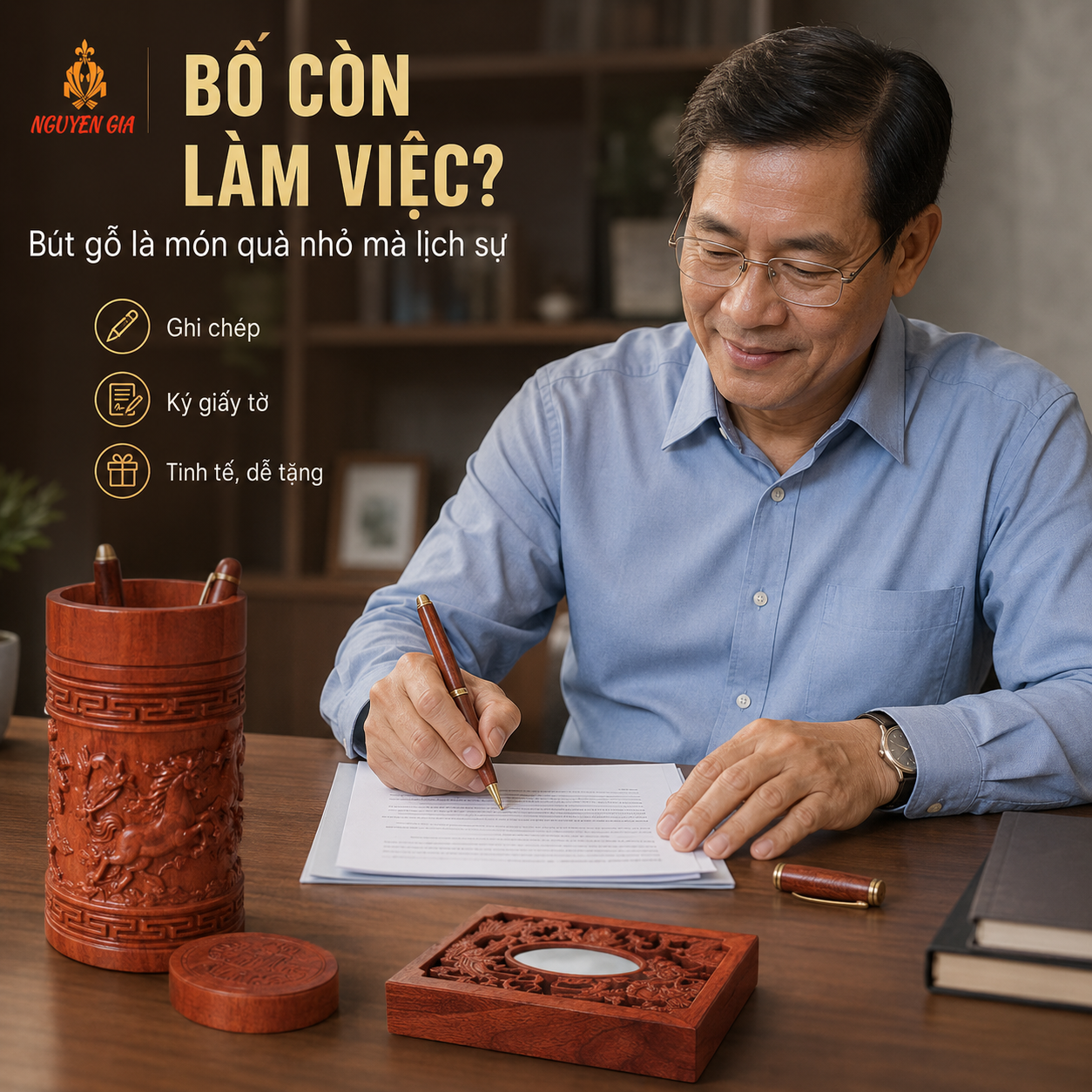 Quà Tặng Bằng Gỗ Cho Bố Nên Chọn Gì Thiết Thực, Ý Nghĩa?