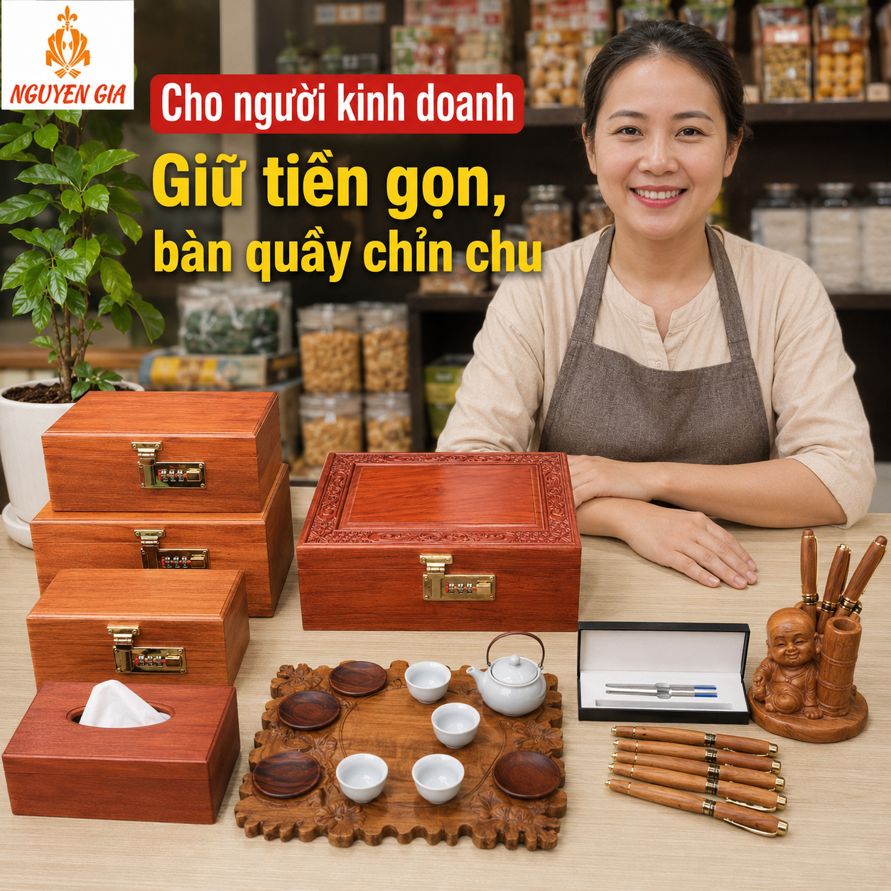Quà Tặng Để Bàn Làm Việc Bằng Gỗ Gồm Những Món Nào?