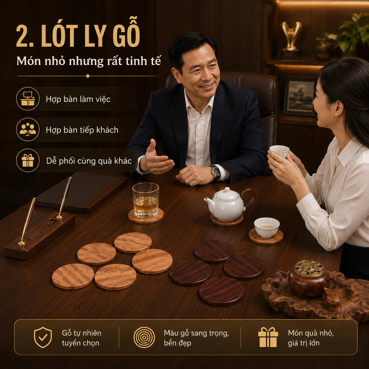 Qu&agrave; Tặng Sếp Nam Bằng Gỗ N&ecirc;n Chọn G&igrave; Cho Tinh Tế?
