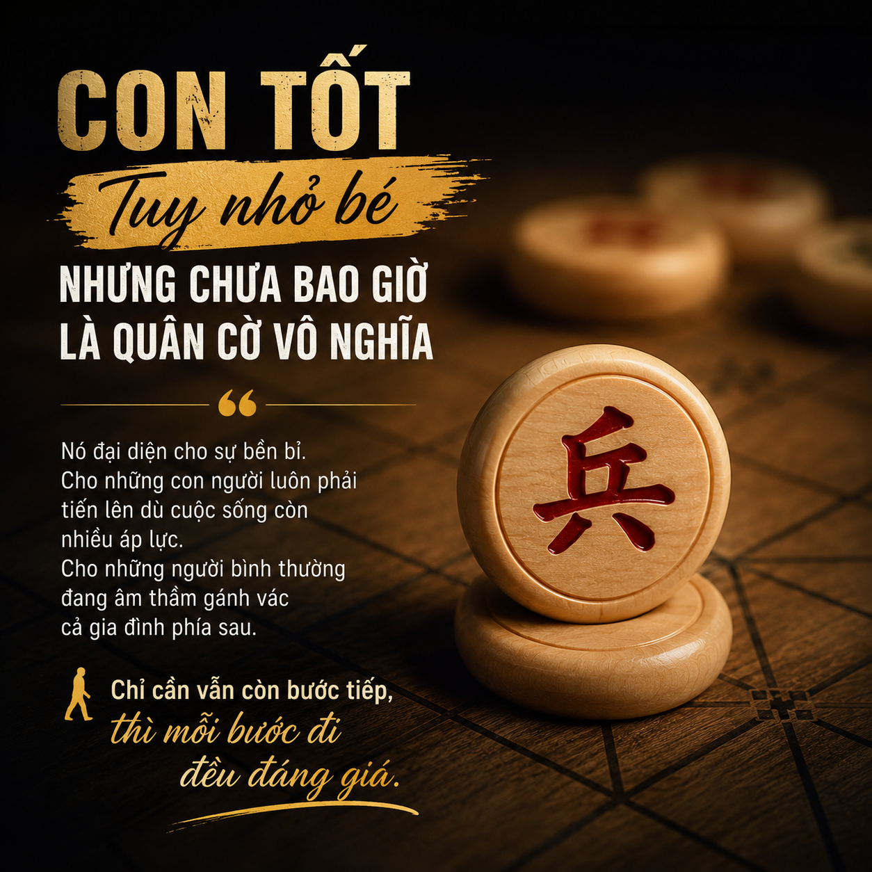 Con Tốt Trong Cờ Tướng – Quân Cờ Nhỏ Bé Nhưng Mang Hình Ảnh Của Cả Một Đời Người
