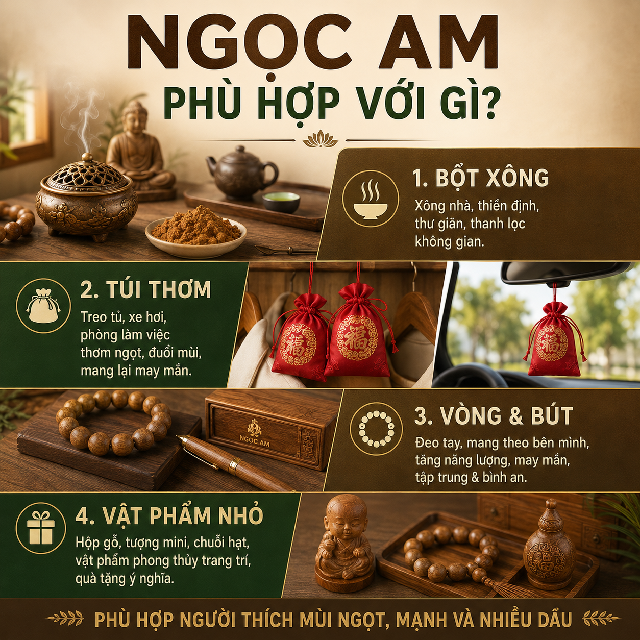 So Sánh Gỗ Bách Xanh Và Ngọc Am: Loại Nào Thơm, Bền Và Dễ Dùng Hơn?