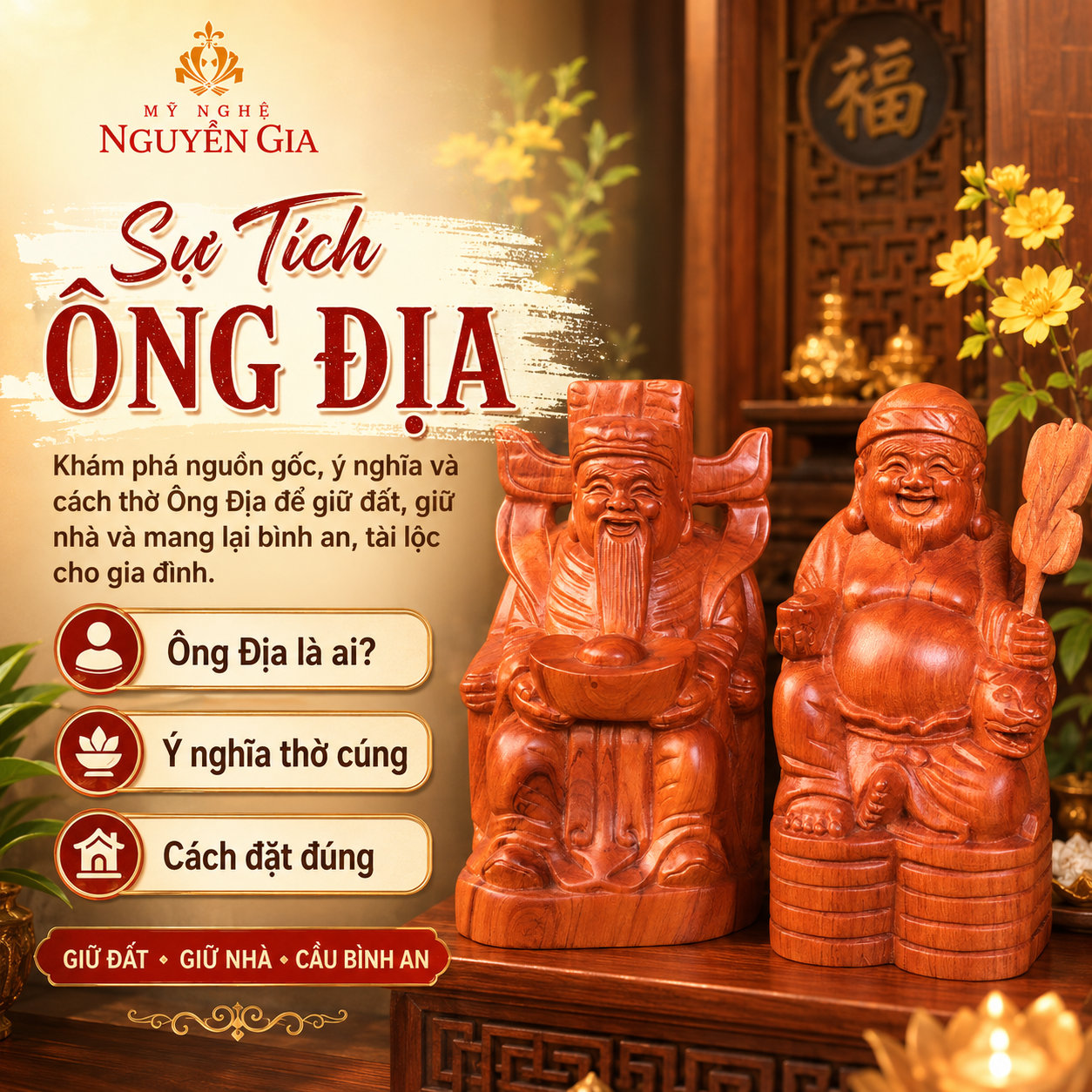Sự T&iacute;ch &Ocirc;ng Địa L&agrave; Ai? Nguồn Gốc, &Yacute; Nghĩa V&agrave; C&aacute;ch Thờ C&uacute;ng&nbsp;