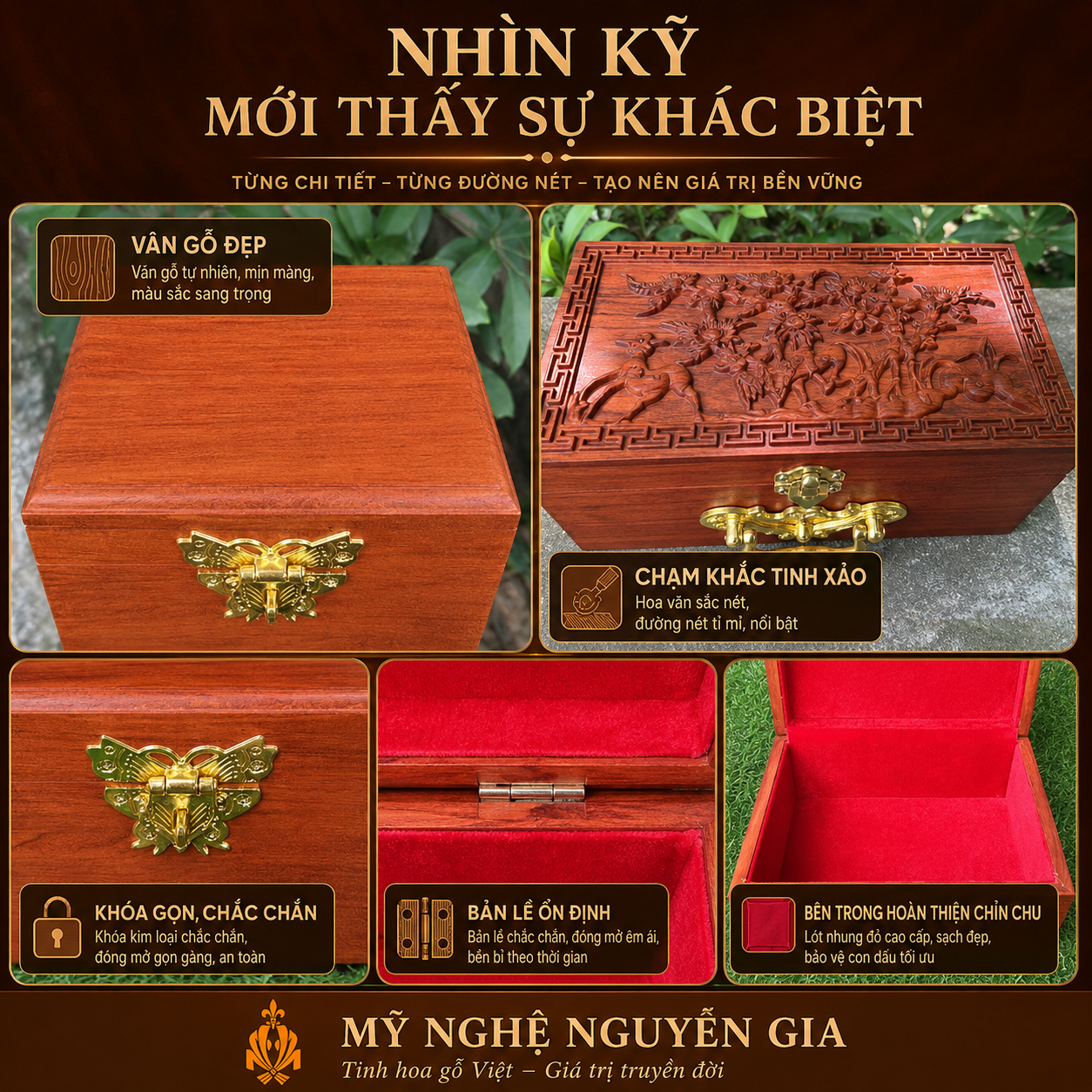 Hộp Đựng Con Dấu Bằng Gỗ Có Gì Khác Hộp Thông Thường?