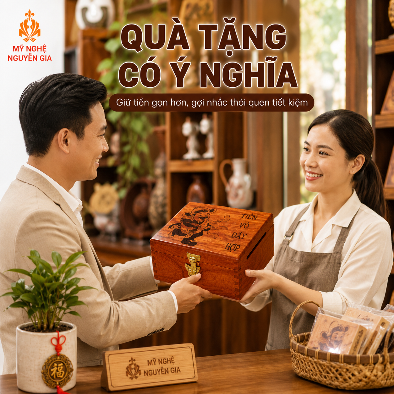 Hộp Đựng Tiền Tiết Kiệm Bằng Gỗ C&oacute; Ph&ugrave; Hợp L&agrave;m Qu&agrave; Kh&ocirc;ng?