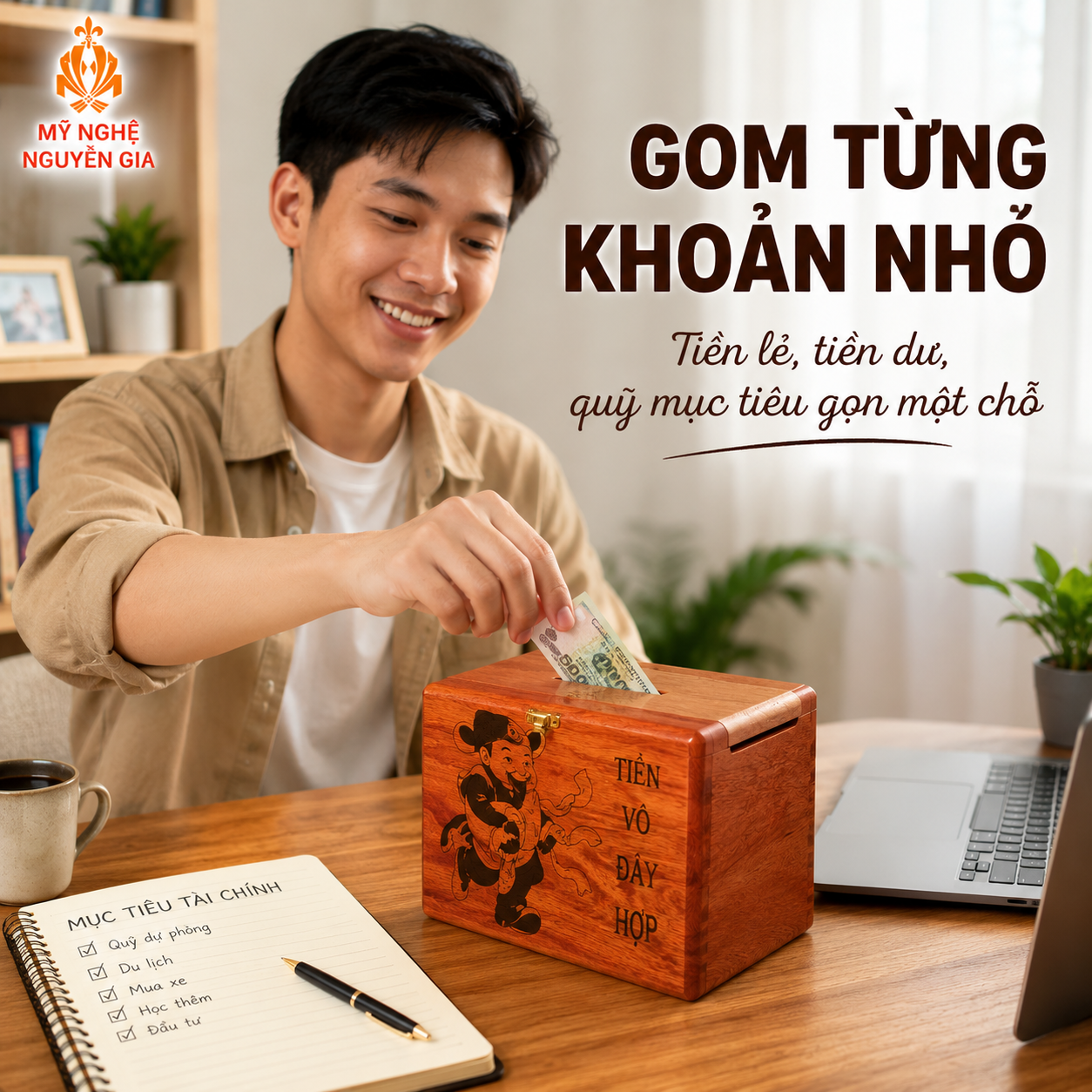 Hộp Đựng Tiền Tiết Kiệm Bằng Gỗ C&oacute; Ph&ugrave; Hợp L&agrave;m Qu&agrave; Kh&ocirc;ng?