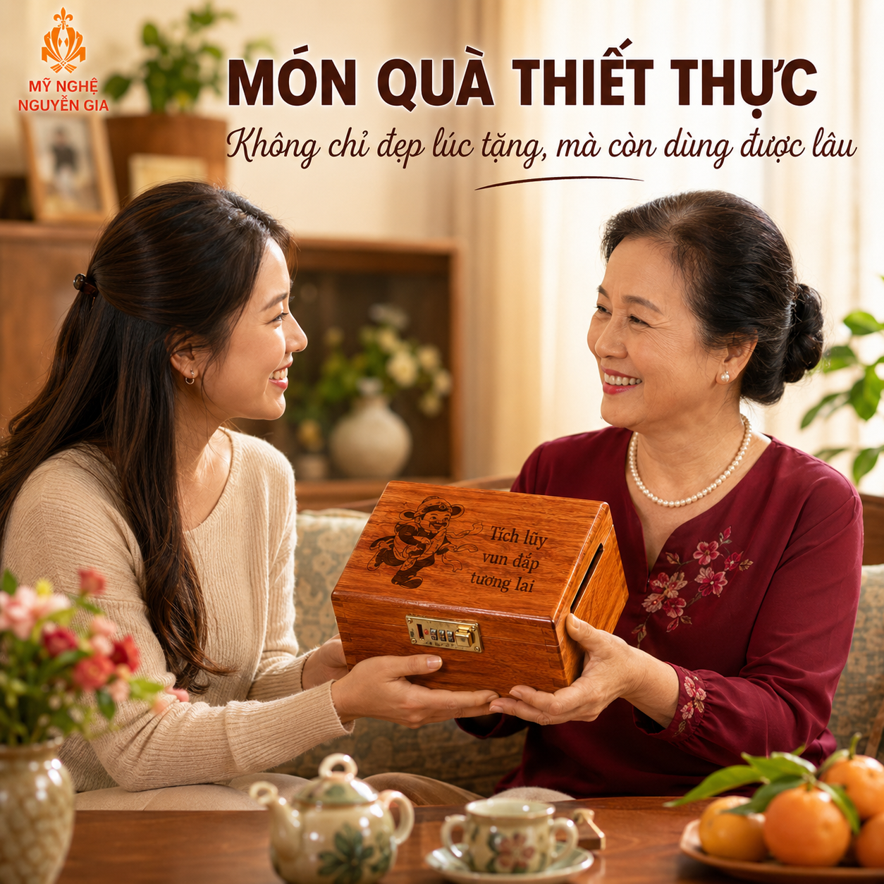 Hộp Đựng Tiền Tiết Kiệm Bằng Gỗ C&oacute; Ph&ugrave; Hợp L&agrave;m Qu&agrave; Kh&ocirc;ng?