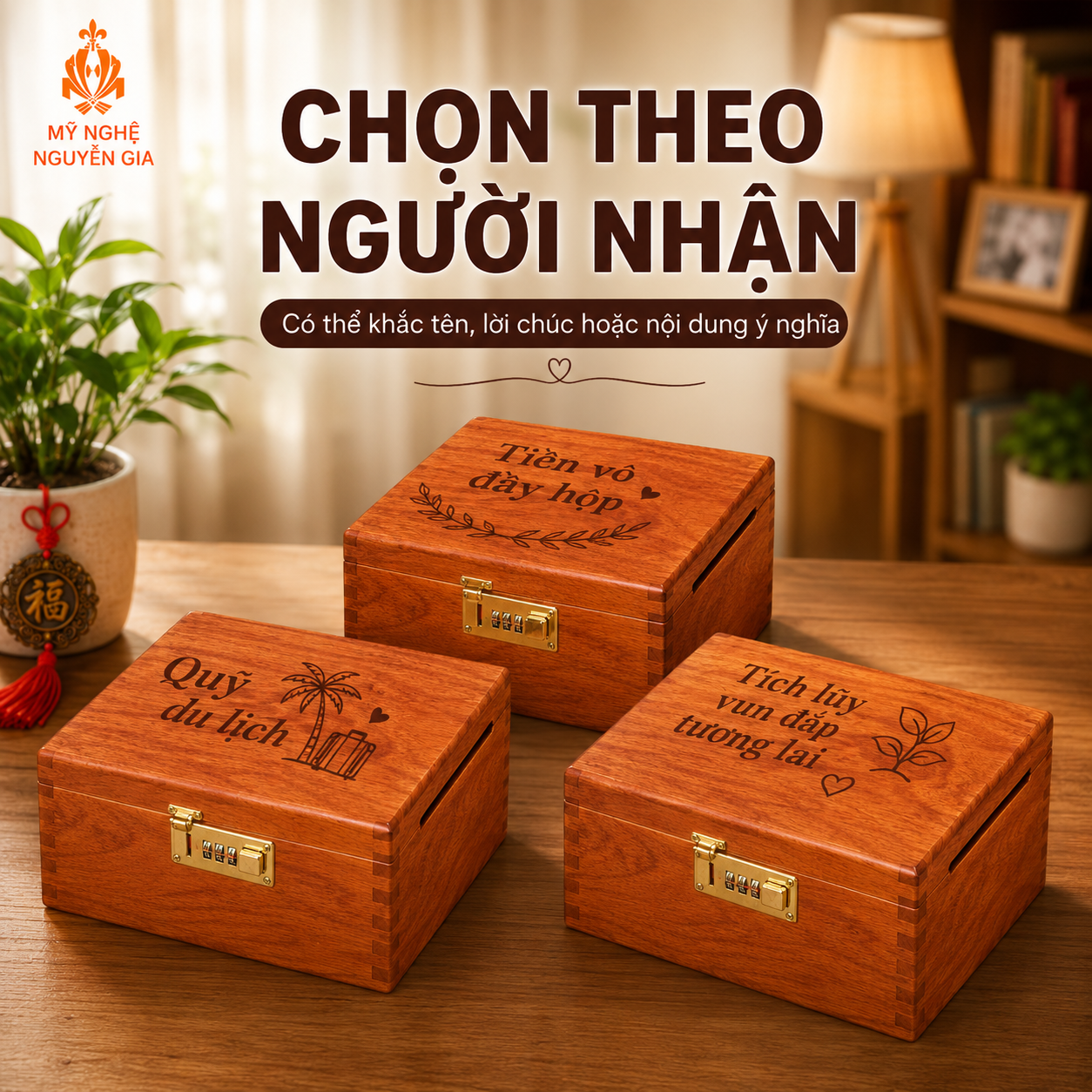 Hộp Đựng Tiền Tiết Kiệm Bằng Gỗ C&oacute; Ph&ugrave; Hợp L&agrave;m Qu&agrave; Kh&ocirc;ng?