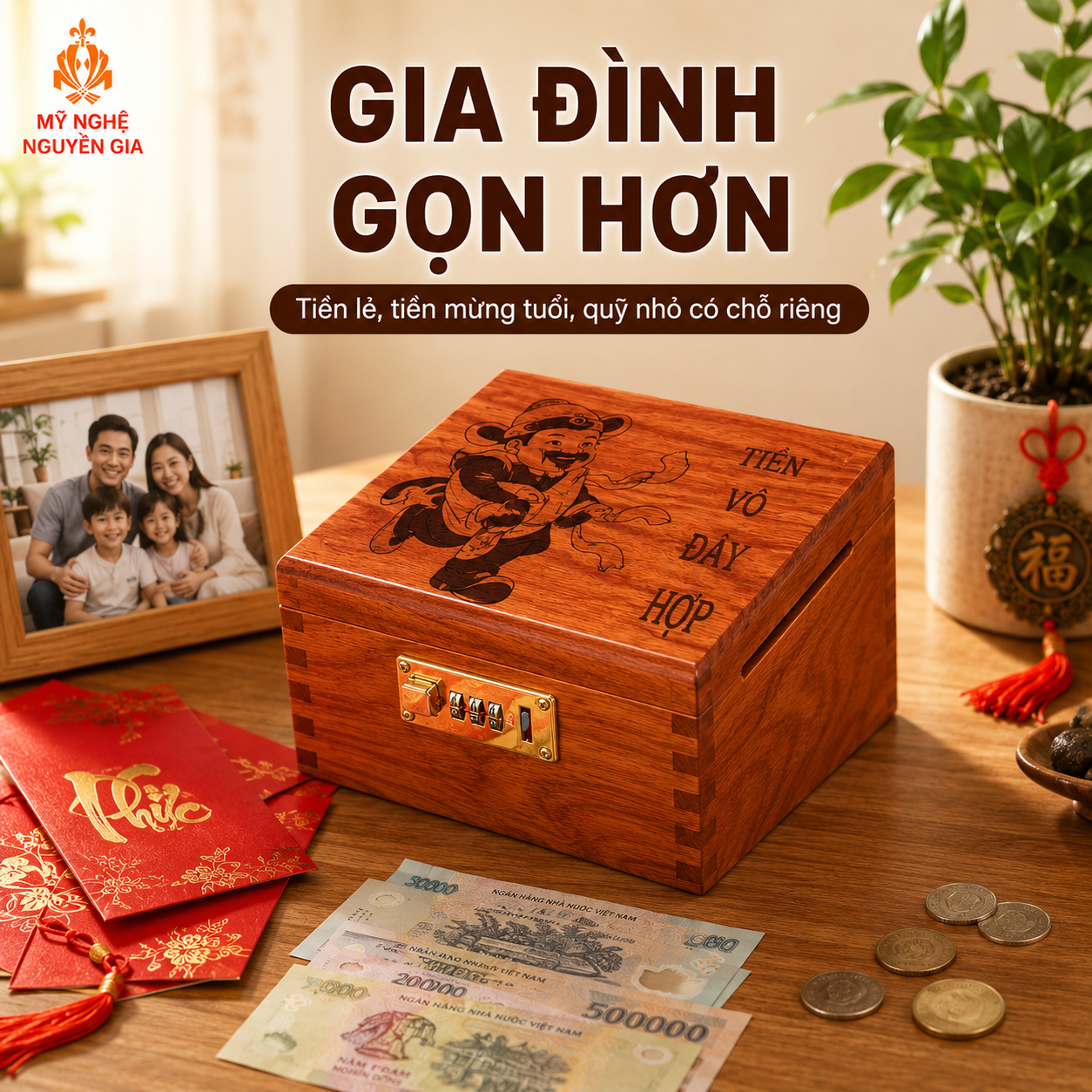 Hộp Đựng Tiền Tiết Kiệm Bằng Gỗ C&oacute; Ph&ugrave; Hợp L&agrave;m Qu&agrave; Kh&ocirc;ng?