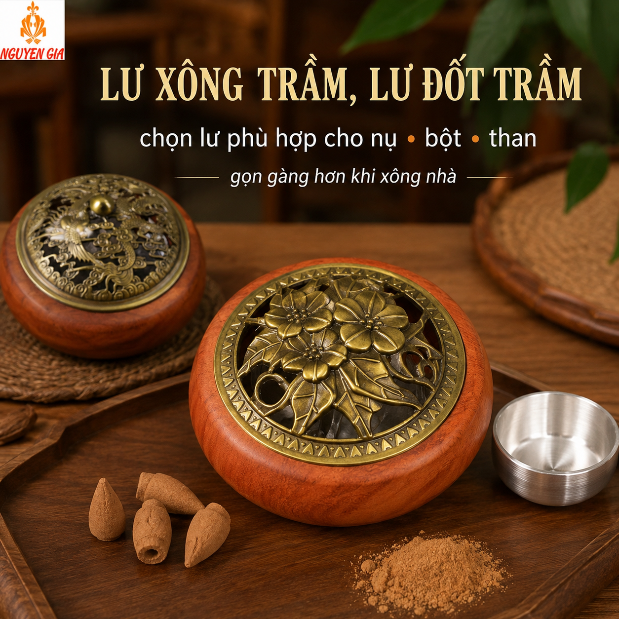 Lư Xông Trầm, Lư Đốt Trầm: Cách Chọn Cho Nụ, Bột Và Than