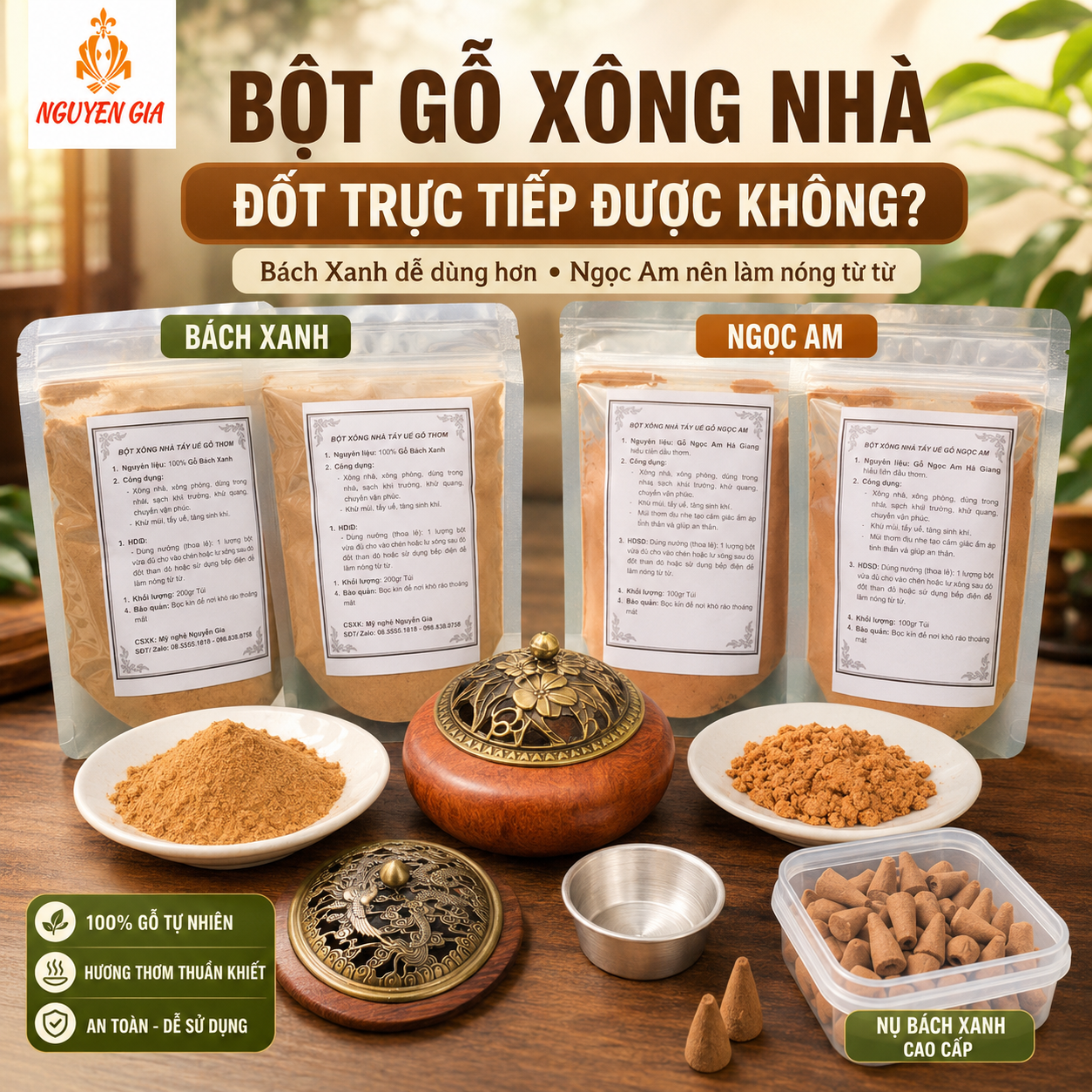 X&ocirc;ng Nh&agrave; Bằng Bột Gỗ N&ecirc;n Đốt Trực Tiếp, D&ugrave;ng Than Hay Lư Điện?