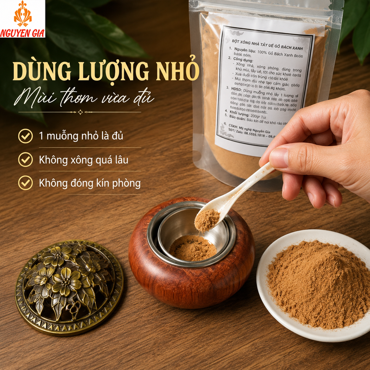 Xông Phòng Thờ Nên Dùng Bột Bách Xanh Hay Ngọc Am Để Thơm Nhẹ?
