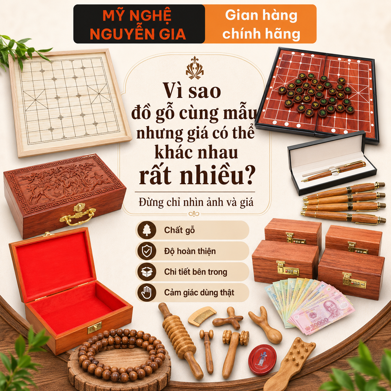 Vì Sao Đồ Gỗ Cùng Mẫu Nhưng Giá Khác Nhau?