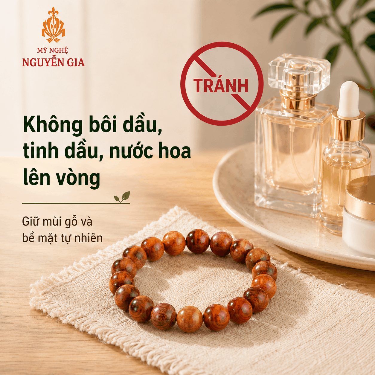 Hướng Dẫn Sử Dụng V&agrave; Bảo Quản V&ograve;ng Tay Gỗ Sau Khi Nhận H&agrave;ng