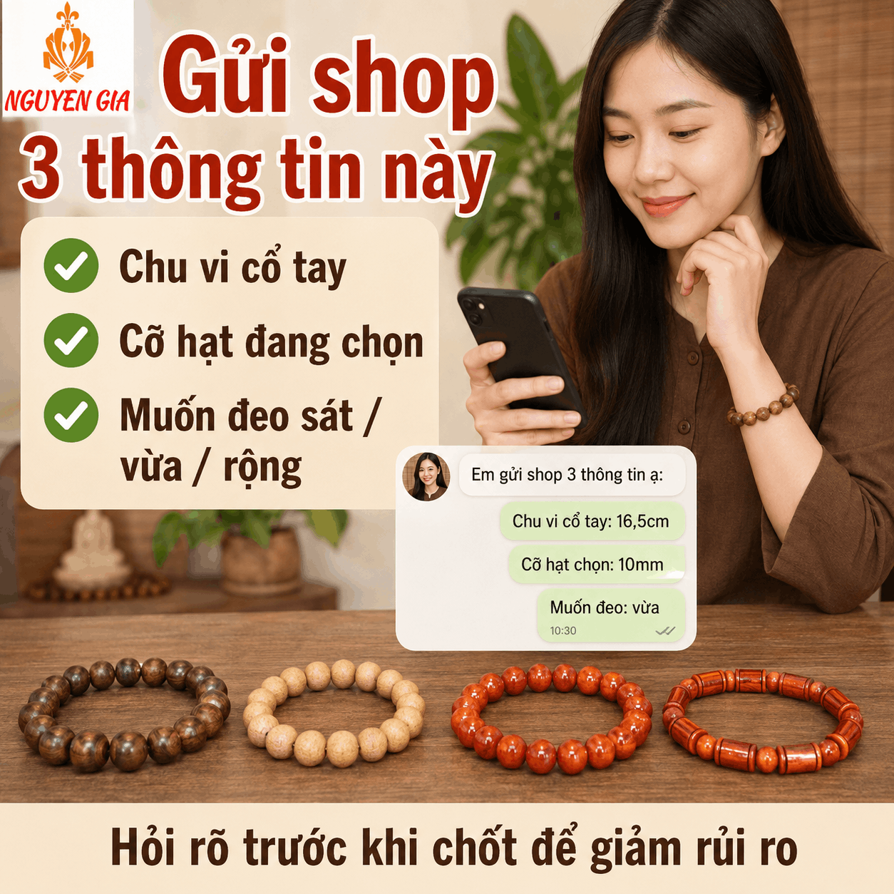 Cách Đo Size Vòng Tay Gỗ Theo Cổ Tay: Bảng Size Và Cách Chọn Vừa Tay