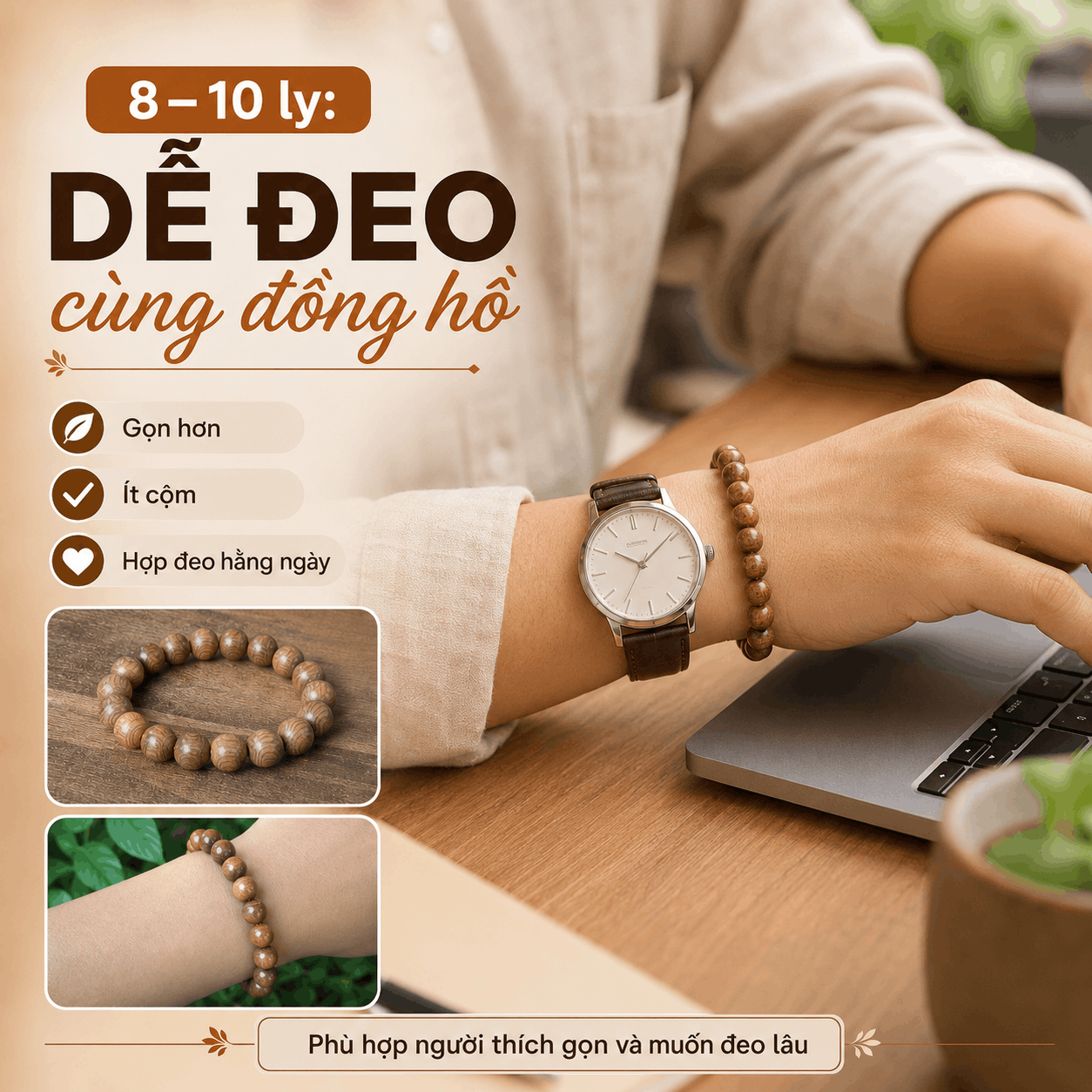 C&oacute; N&ecirc;n Đeo V&ograve;ng V&agrave; Đồng Hồ C&ugrave;ng Tay? C&aacute;ch Đeo Kh&ocirc;ng Cộm, Hạn Chế Va Chạm