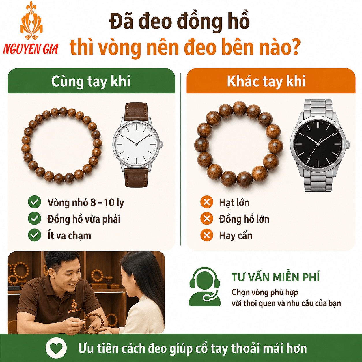 Nên Đeo Vòng Tay Trái Hay Phải? Nam, Nữ Đeo Bên Nào?