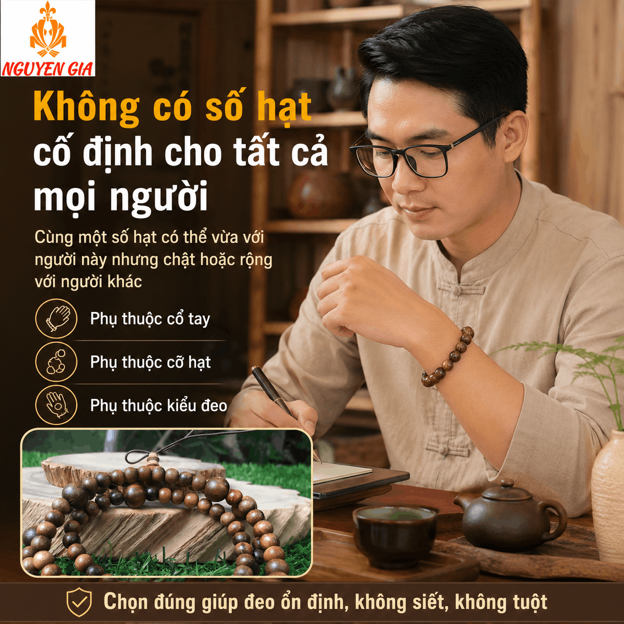 Vòng Tay Bao Nhiêu Hạt? Chọn Theo Cổ Tay Hay Ý Nghĩa Số Hạt?