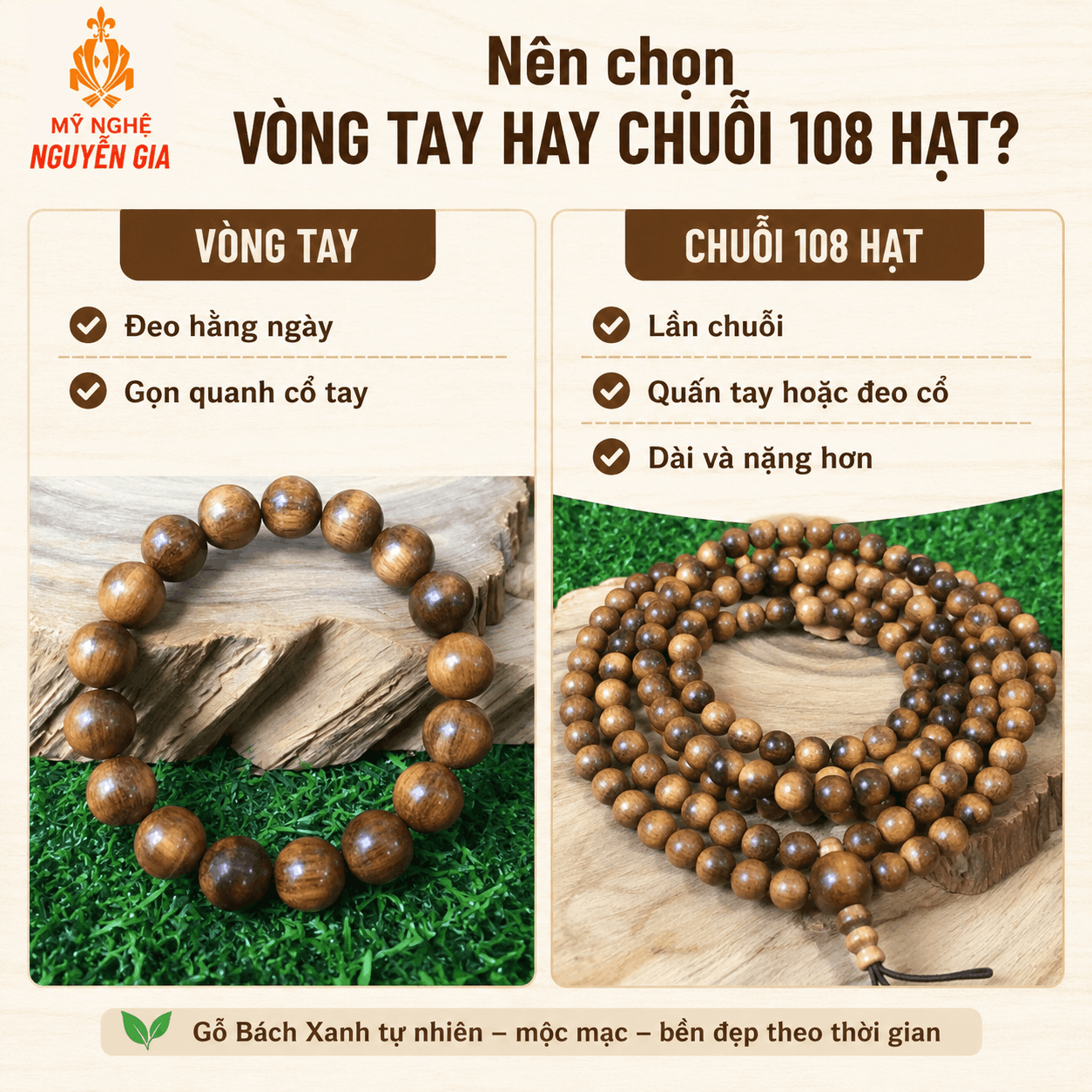 V&ograve;ng Gỗ B&aacute;ch Xanh C&oacute; T&aacute;c Dụng G&igrave;? Gi&aacute; Trị Thực Tế V&agrave; &Yacute; Nghĩa Tham Khảo