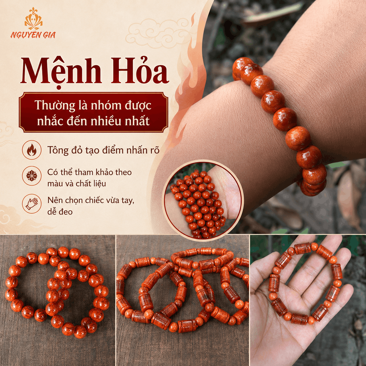 V&ograve;ng Gỗ Huyết Long Hợp Mệnh G&igrave;? &Yacute; Nghĩa M&agrave;u Đỏ V&agrave; Thấu Quang