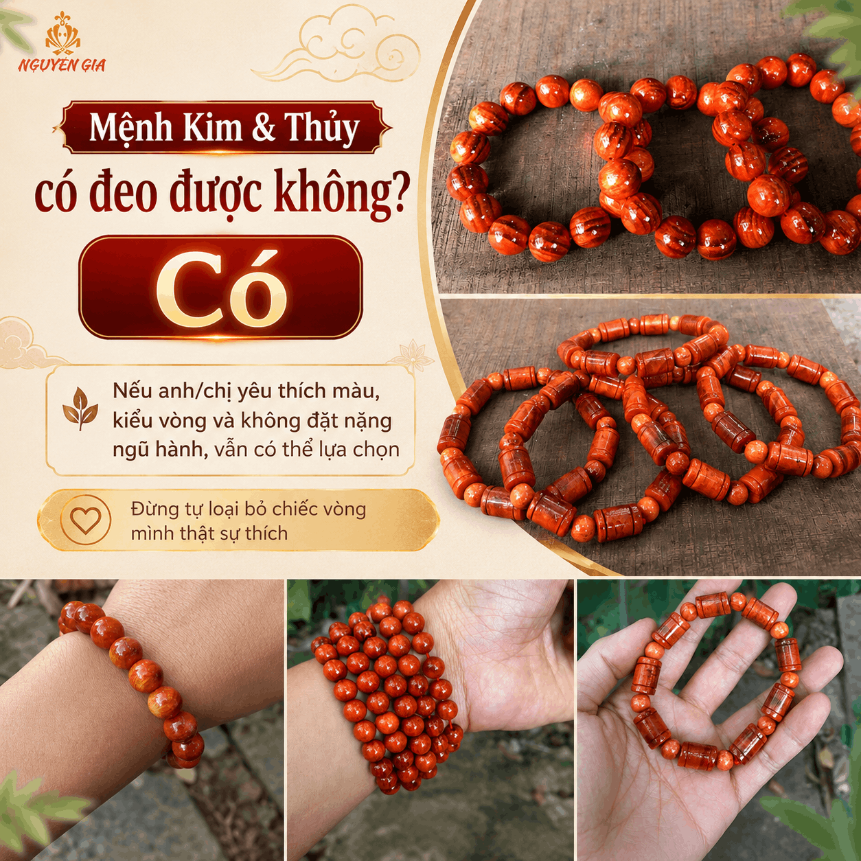 V&ograve;ng Gỗ Huyết Long Hợp Mệnh G&igrave;? &Yacute; Nghĩa M&agrave;u Đỏ V&agrave; Thấu Quang