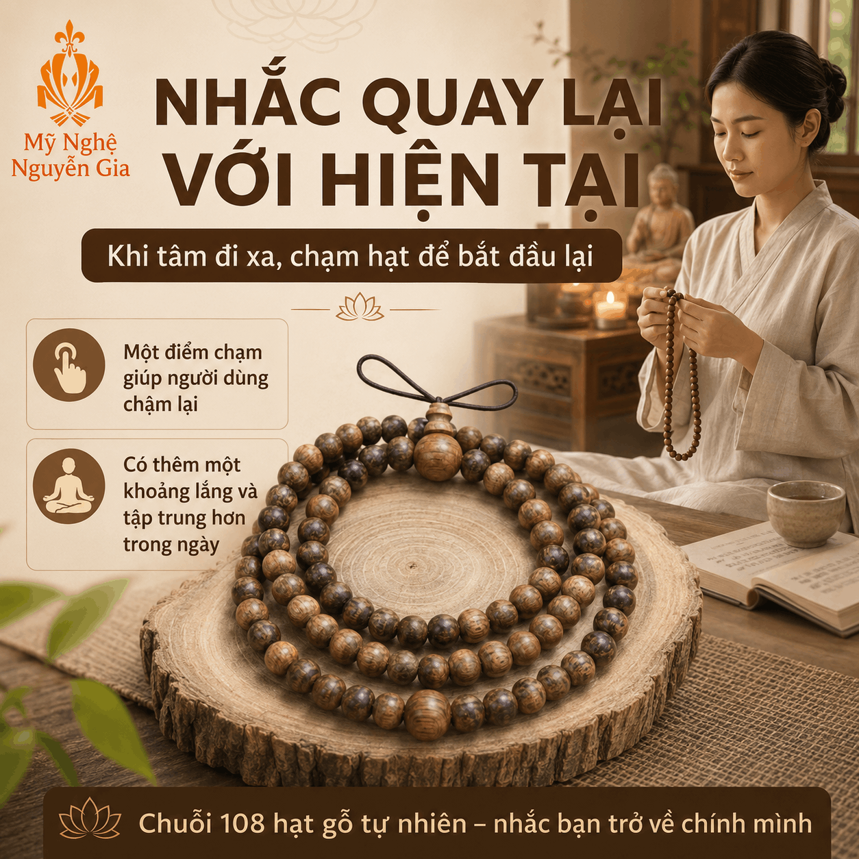 Ý Nghĩa Chuỗi 108 Hạt Trong Phật Giáo: Vì Sao Lại Là 108 Hạt?