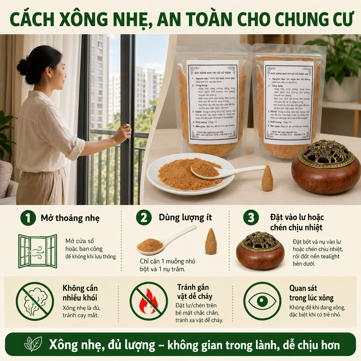 X&ocirc;ng Nh&agrave; Chung Cư N&ecirc;n D&ugrave;ng G&igrave; Để Thơm Nhẹ, Kh&ocirc;ng Qu&aacute; Nhiều Kh&oacute;i?