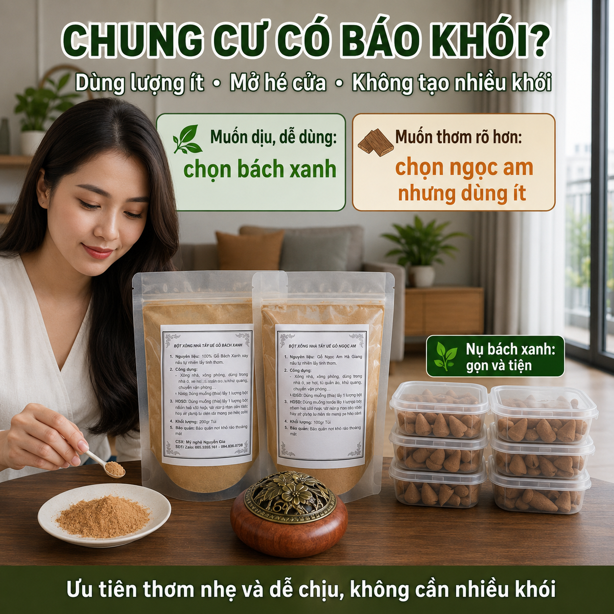 X&ocirc;ng Nh&agrave; Chung Cư N&ecirc;n D&ugrave;ng G&igrave; Để Thơm Nhẹ, Kh&ocirc;ng Qu&aacute; Nhiều Kh&oacute;i?