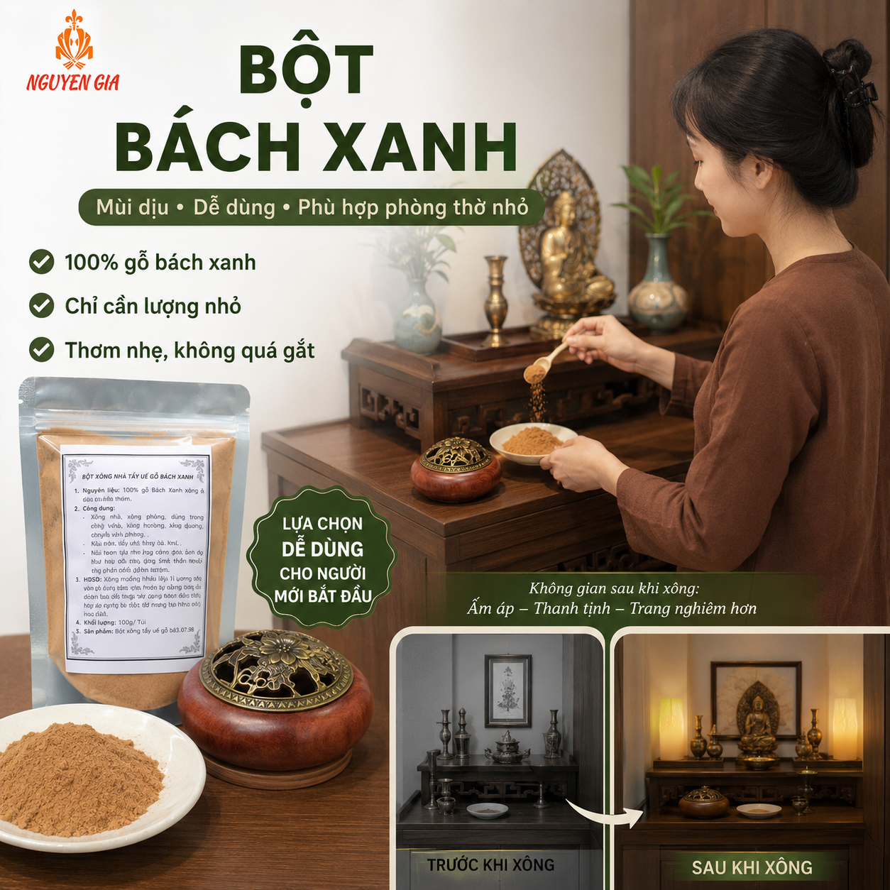 X&ocirc;ng Ph&ograve;ng Thờ Bằng G&igrave; Để Thơm Nhẹ, Trang Nghi&ecirc;m V&agrave; An To&agrave;n?