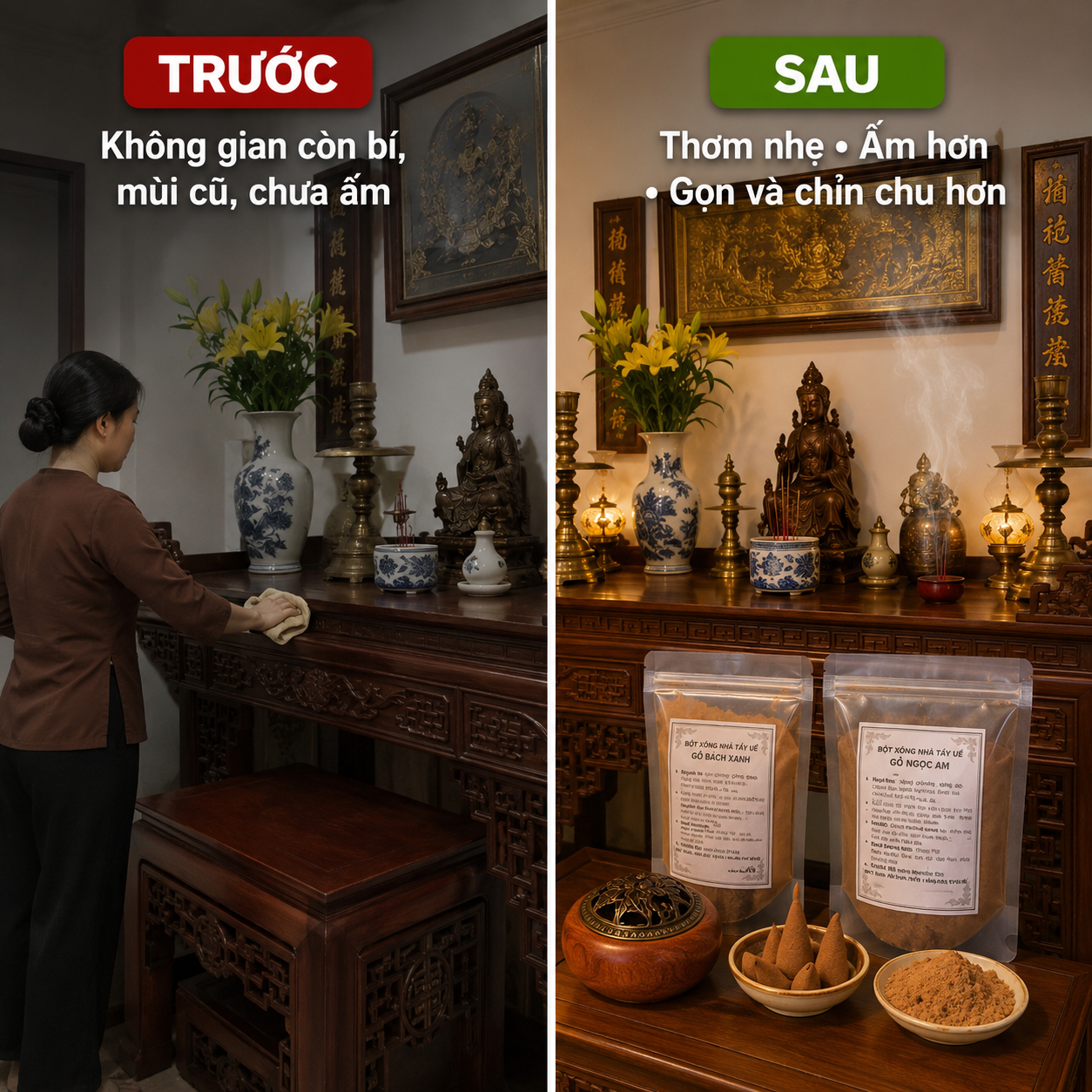 X&ocirc;ng Ph&ograve;ng Thờ Bằng G&igrave; Để Thơm Nhẹ, Trang Nghi&ecirc;m V&agrave; An To&agrave;n?