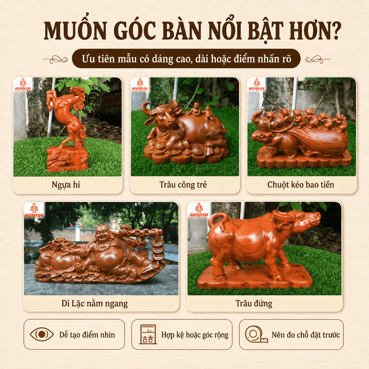 Tượng để b&agrave;n l&agrave;m việc